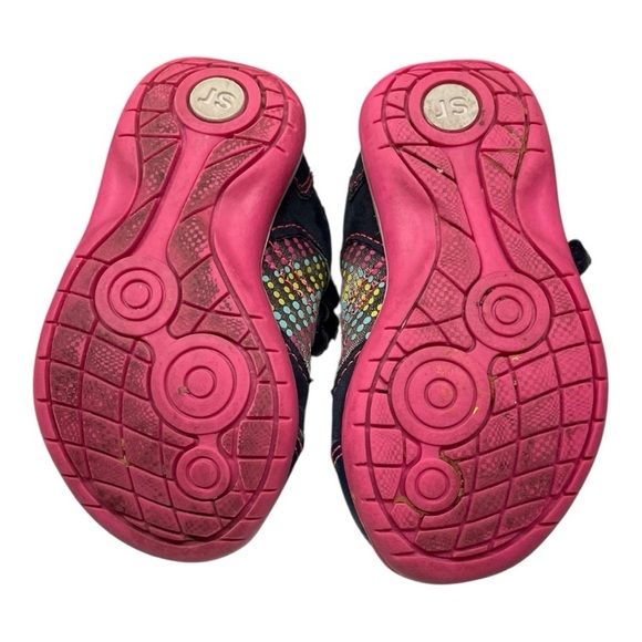 Stride Rite Navy and Pink Kids Sneakers size 5M - Picture 6 of 9